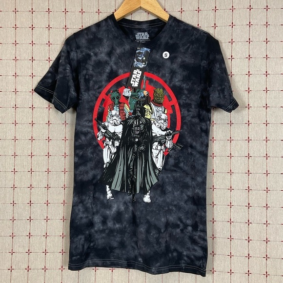 WeLoveFine X Star Wars Lord Vader Rising Gray Tie Dye Shirt Men’s Size Small New - Picture 1 of 5